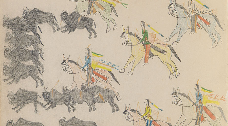 Artwork featured as part of "Unbound: Narrative Art of the Plains"